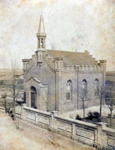 Die Christuskirche vor dem Bau des Kirchturms 